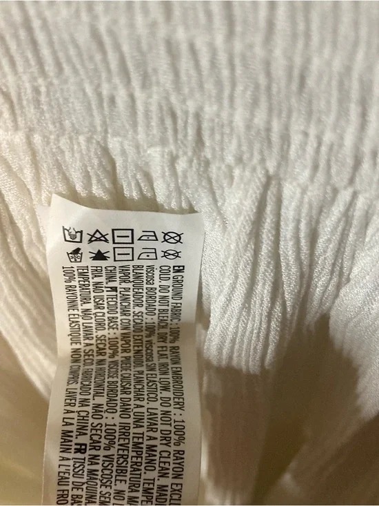 Forever 21 Boho Cottage Core Festival Floral Beachwear Smocked Waist Size Small - Picture 13 of 15